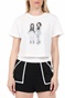 KENDALL + KYLIE-Γυναικεία μπλούζα KENDALL + KYLIE λευκή