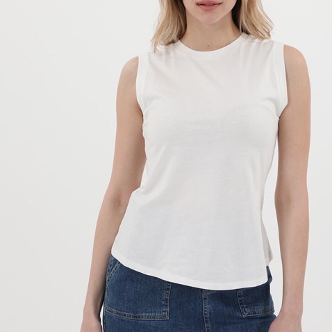 KENDALL+KYLIE-Γυναικείο top κορσές KENDALL+KYLIE KKW.1S1.042.005 λευκό