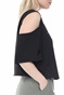 KENDALL + KYLIE-Γυναικεία μπλούζα KENDALL + KYLIE KISS MY LIPS μαύρη