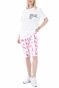 KENDALL + KYLIE-Γυναικείο t-shirt KENDALL + KYLIE LONGFIT LOGO λευκό