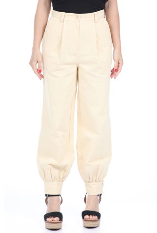 NA-KD-Γυναικείο παντελόνι NA-KD COCOON SUIT μπεζ
