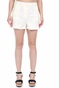 NA-KD-Γυναικείο σορτς NA-KD CROPPED LINEN SHORTS μπεζ