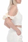 NA-KD-Γυναικείο top NA-KD DROPPED SHOULDER LINEN μπεζ