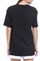 NA-KD-Γυναικεία μπλούζα NA-KD PRINTED LOOSE FIT μαύρη