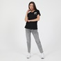 KARL LAGERFELD-Γυναικείο βαμβακερό t-shirt KARL LAGERFELD ikonik karl pocket μαύρο