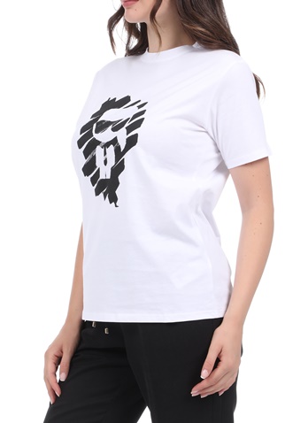 KARL LAGERFELD-Γυναικείο t-shirt KARL LAGERFELD ikonik graffiti λευκή μαύρη