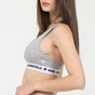 KARL LAGERFELD-Γυναικείο μπουστάκι KARL LAGERFELD 211W2102 Logo Bralette γκρι