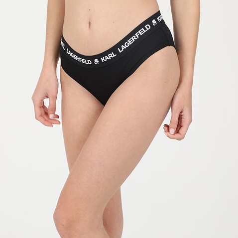 KARL LAGERFELD-Γυναικείο εσώρουχο hipster slip KARL LAGERFELD μαύρο