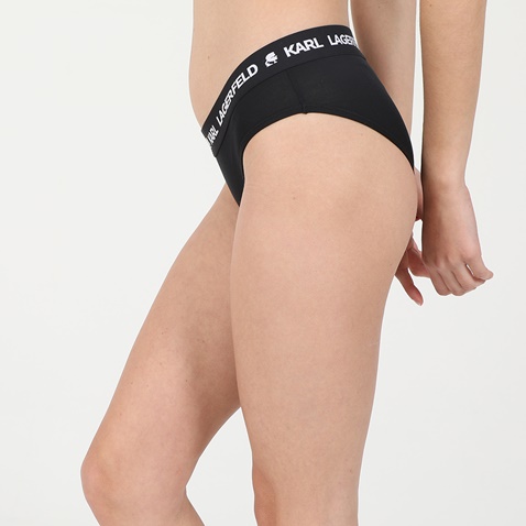 KARL LAGERFELD-Γυναικείο εσώρουχο hipster slip KARL LAGERFELD μαύρο
