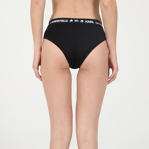 KARL LAGERFELD-Γυναικείο εσώρουχο hipster slip KARL LAGERFELD μαύρο