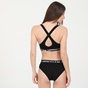 KARL LAGERFELD-Γυναικείο σουτιέν μπουστάκι KARL LAGERFELD Padded Logo Bra μαύρο