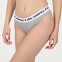KARL LAGERFELD-Γυναικείο thong slip KARL LAGERFELD Logo Thong γκρι