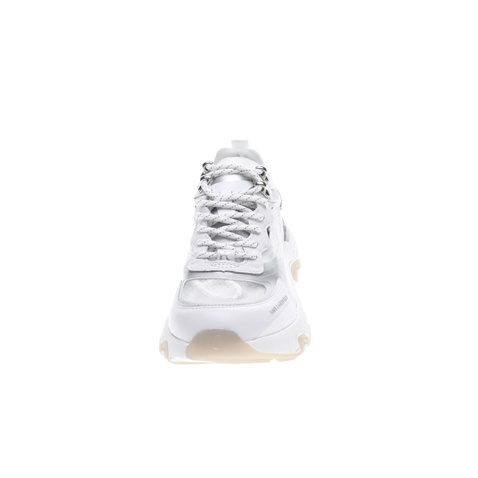KARL LAGERFELD-Γυνακεία sneakers KARL LAGERFELD Pyro Mix Lace λευκά ασημί