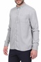 LES DEUX-Ανδρικό πουκάμισο LES DEUX Laurent Tencel Twill Shirt γκρι