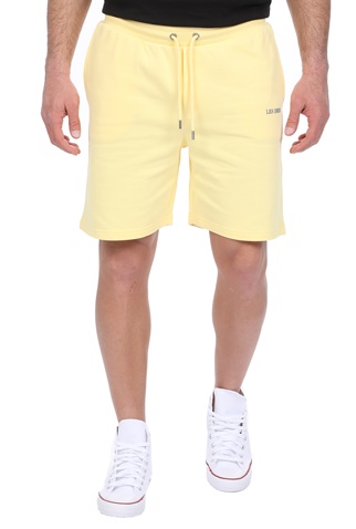 LES DEUX-Ανδρική βερμούδα LES DEUX Lens Sweatshorts κίτρινη