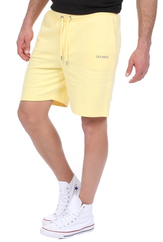 LES DEUX-Ανδρική βερμούδα LES DEUX Lens Sweatshorts κίτρινη