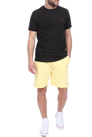 LES DEUX-Ανδρική βερμούδα LES DEUX Lens Sweatshorts κίτρινη