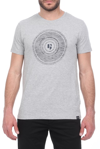 GARCIA JEANS-Ανδρικό t-shirt GARCIA JEANS γκρι