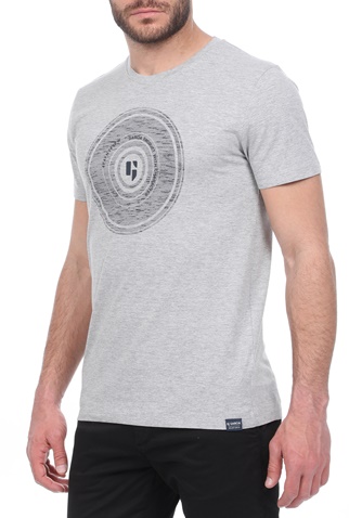 GARCIA JEANS-Ανδρικό t-shirt GARCIA JEANS γκρι