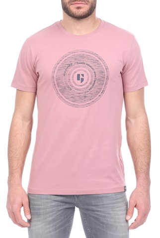 GARCIA JEANS-Ανδρικό t-shirt GARCIA JEANS μοβ