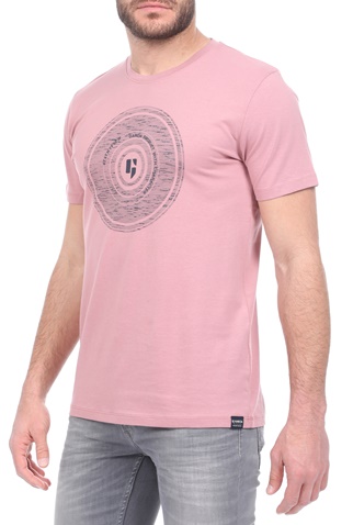 GARCIA JEANS-Ανδρικό t-shirt GARCIA JEANS μοβ