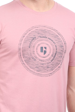 GARCIA JEANS-Ανδρικό t-shirt GARCIA JEANS μοβ