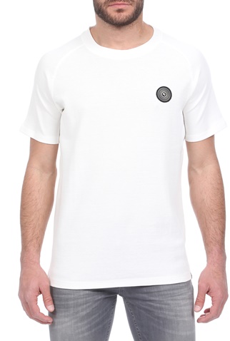 GARCIA JEANS-Ανδρικό t-shirt GARCIA JEANS λευκό