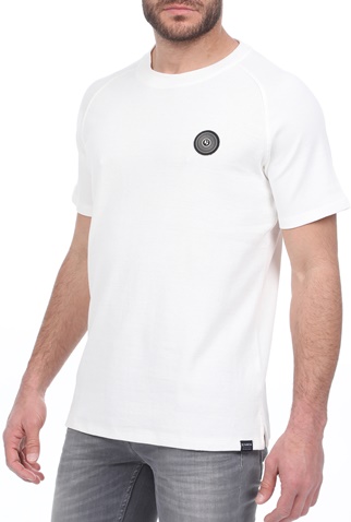GARCIA JEANS-Ανδρικό t-shirt GARCIA JEANS λευκό