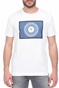 GARCIA JEANS-Ανδρικό t-shirt GARCIA JEANS λευκό