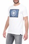 GARCIA JEANS-Ανδρικό t-shirt GARCIA JEANS λευκό
