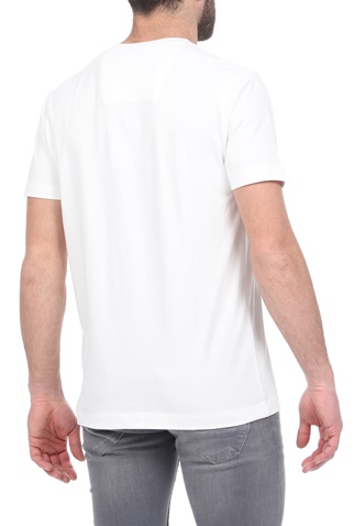 GARCIA JEANS-Ανδρικό t-shirt GARCIA JEANS λευκό