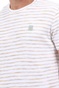 GARCIA JEANS-Ανδρικό t-shirt GARCIA JEANS λευκό μπεζ