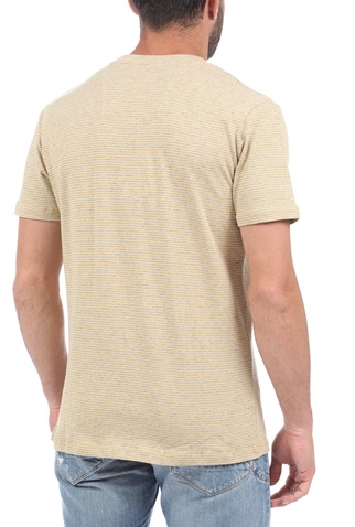 GARCIA JEANS-Ανδρικό t-shirt GARCIA JEANS πορτοκαλί γκρι