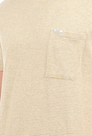 GARCIA JEANS-Ανδρικό t-shirt GARCIA JEANS πορτοκαλί γκρι
