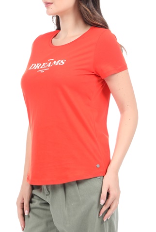 GARCIA JEANS-Γυναικείο t-shirt GARCIA JEANS πορτοκαλί
