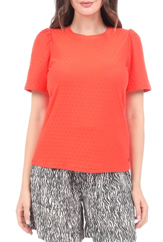GARCIA JEANS-Γυναικείο t-shirt GARCIA JEANS πορτοκαλί
