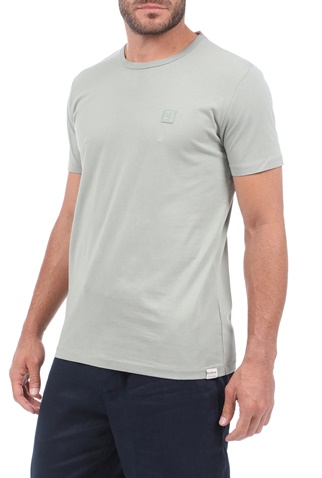 GARCIA JEANS-Ανδρικό t-shirt GARCIA JEANS χακί
