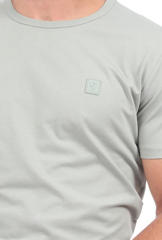 GARCIA JEANS-Ανδρικό t-shirt GARCIA JEANS χακί