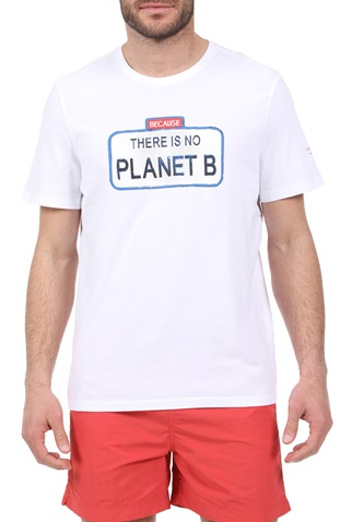 ECOALF-Ανδρικό t-shirt ECOALF ENROLL λευκό