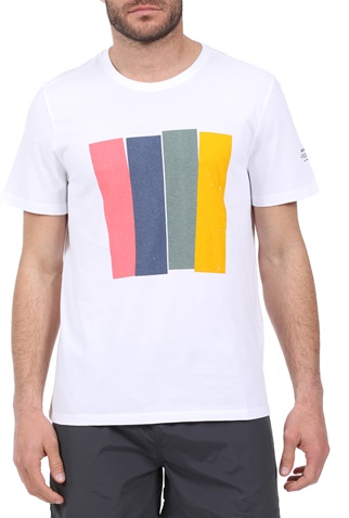 ECOALF-Ανδρικό t-shirt ECOALF MAHE λευκό
