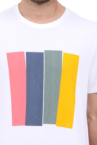 ECOALF-Ανδρικό t-shirt ECOALF MAHE λευκό