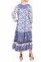 MABE-Γυναικείο boho maxi φόρεμα MABE ALMA MAXI μοβ