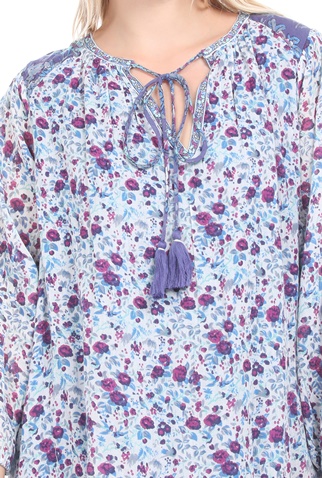 MABE-Γυναικείο boho maxi φόρεμα MABE ALMA MAXI μοβ