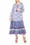 MABE-Γυναικείο boho maxi φόρεμα MABE ALMA MAXI μοβ
