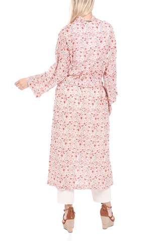 MABE-Γυναικείο μακρύ κιμονό MABE KELBY DRESSING GOWN μπεζ κόκκινο
