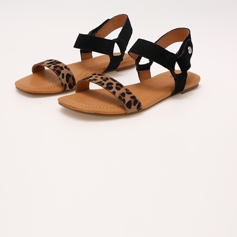 UGG-Γυναικεία σανδάλια UGG Rynell Leopard ταμπά μαύρα