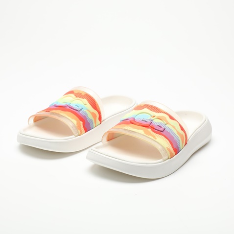 UGG-Γυναικεία slides UGG1120001 Cali Collage λευκά