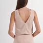 ATTRATTIVO-Γυναικείο cropped top ATTRATTIVO ροζ