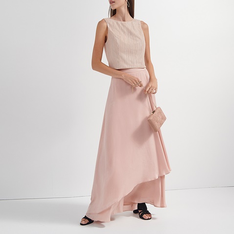 ATTRATTIVO-Γυναικείο cropped top ATTRATTIVO ροζ