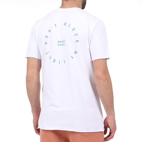 DIRTY LAUNDRY-Ανδρική μπλούζα DIRTY LAUNDRY BRIGHT N DIRTY λευκή